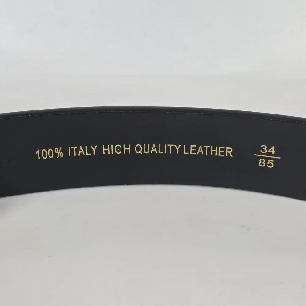 WOLKSPRONG WOMEN’S BLACK HANDMADE 100% ITALIAN LEATHER 34